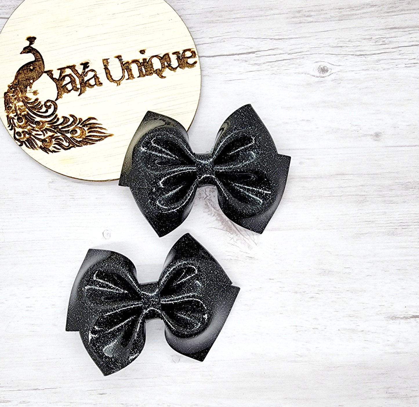 Shiny Glitter Pigtail Bows 6