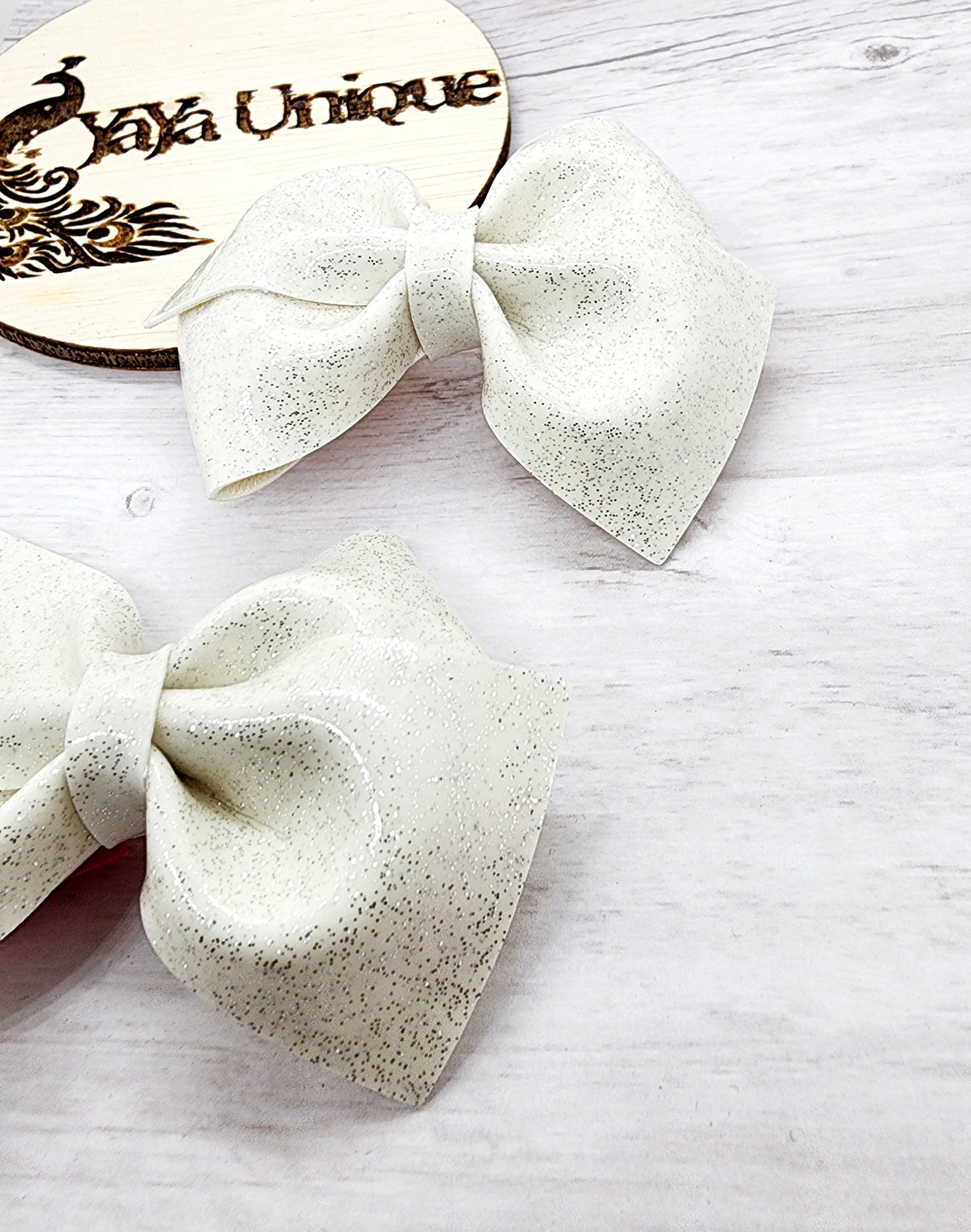 Shiny Glitter Pigtail Bows 4