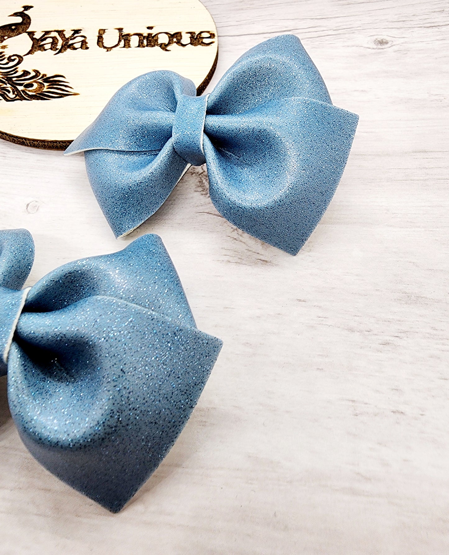Shiny Glitter Pigtail Bows 2