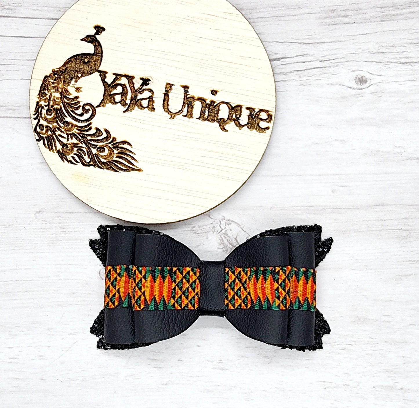 Kente Print Hair Bow