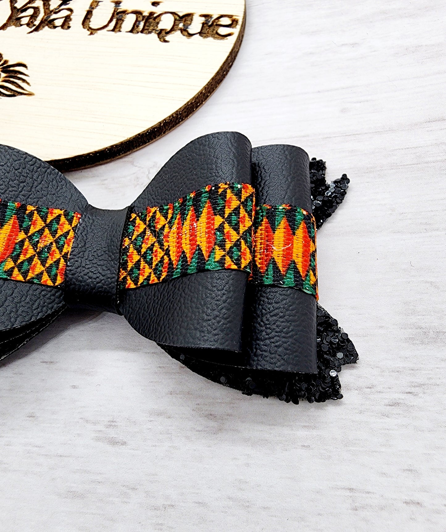 Kente Print Hair Bow