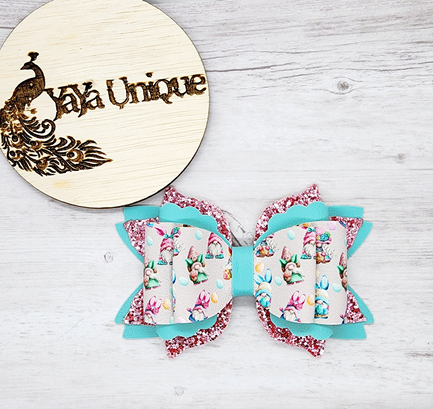 Easter Gnomes Hair Bow
