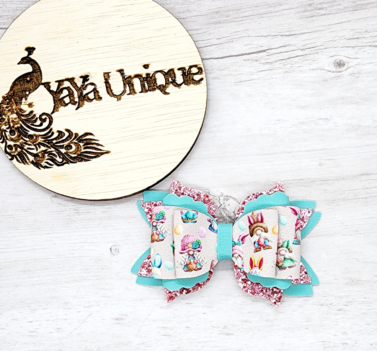 Easter Gnomes Hair Bow