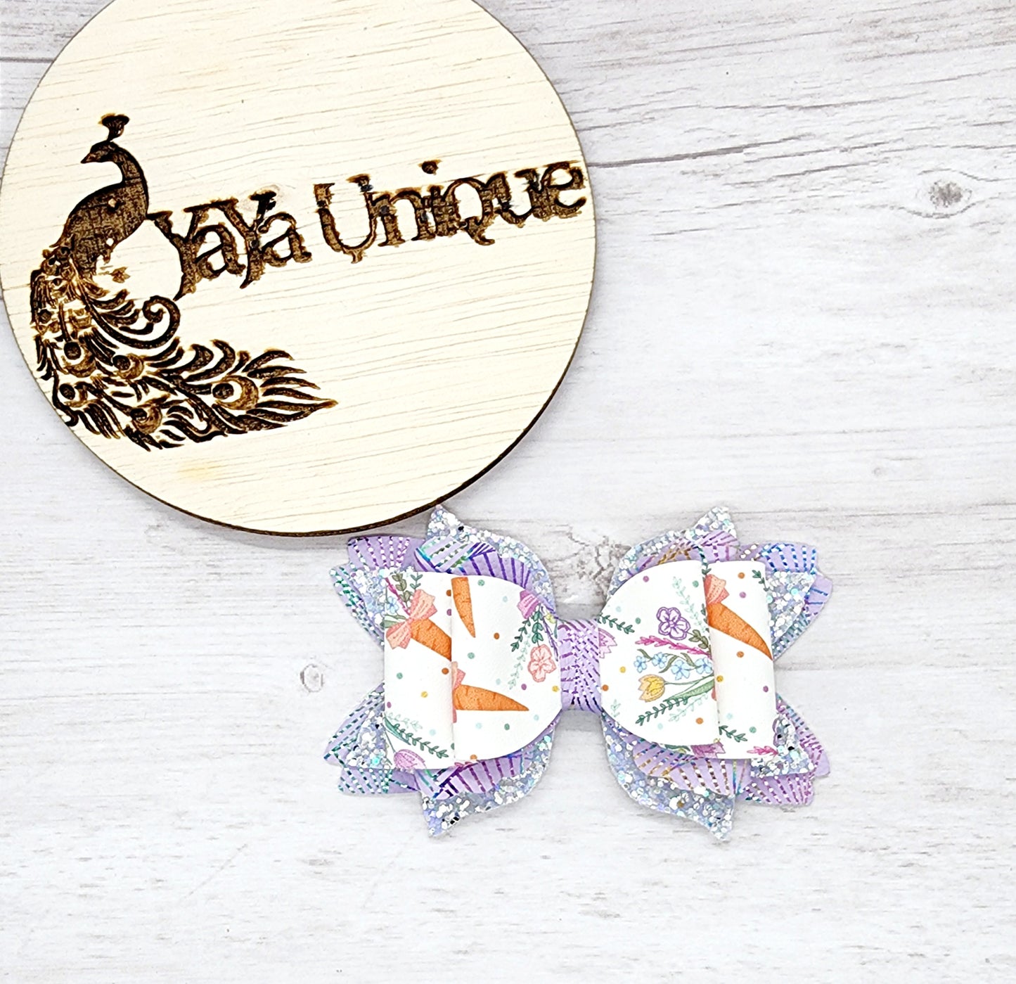 Easter Floral Hair Bow
