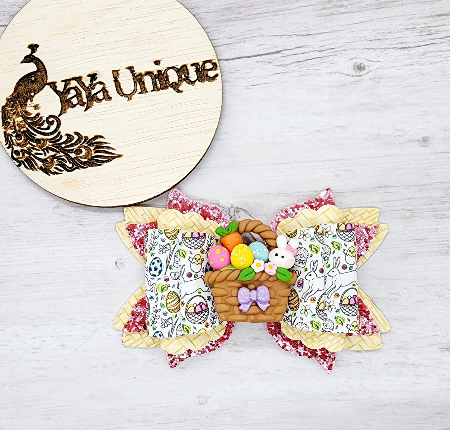 Easter Basket Hair Bow