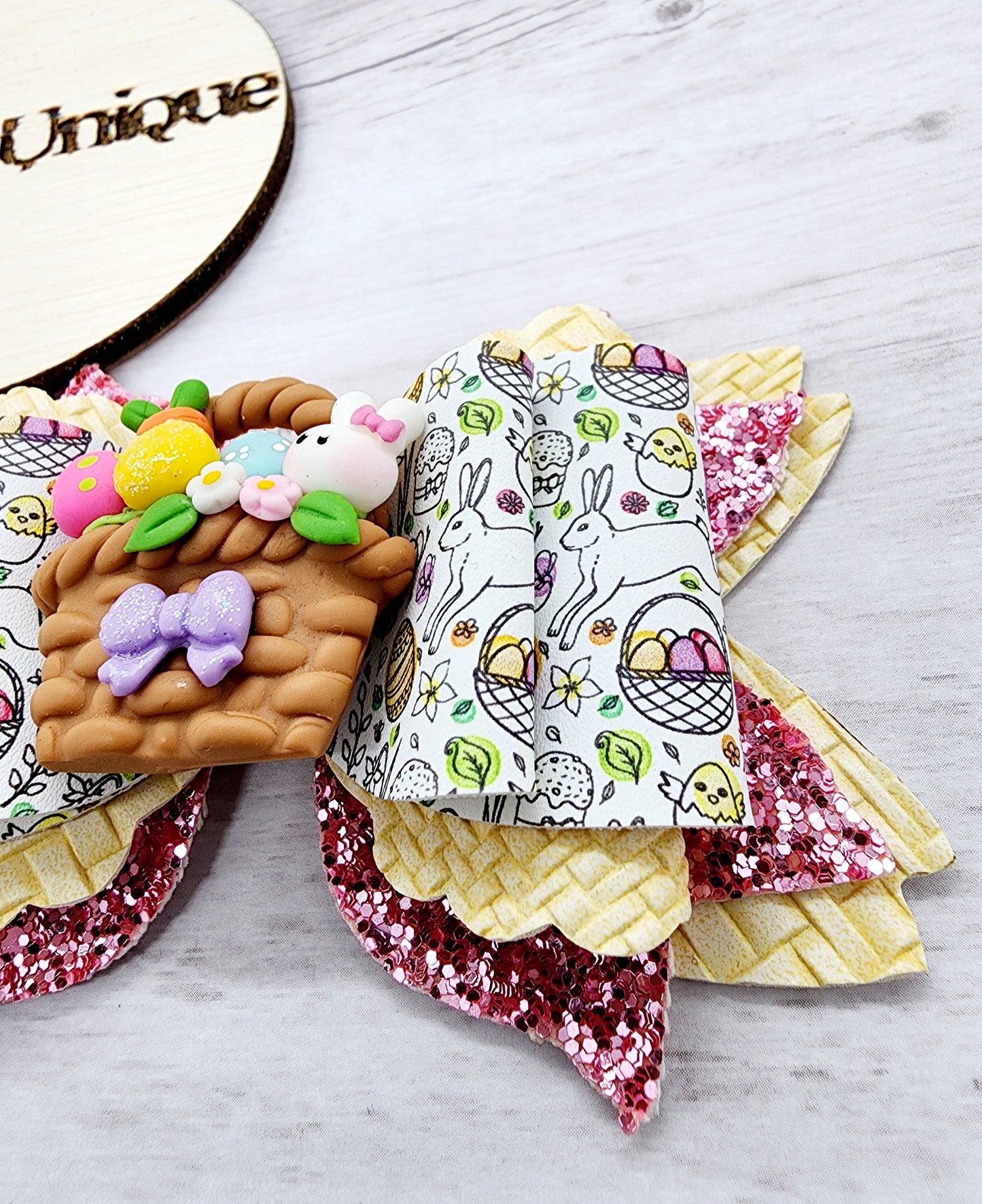Easter Basket Hair Bow