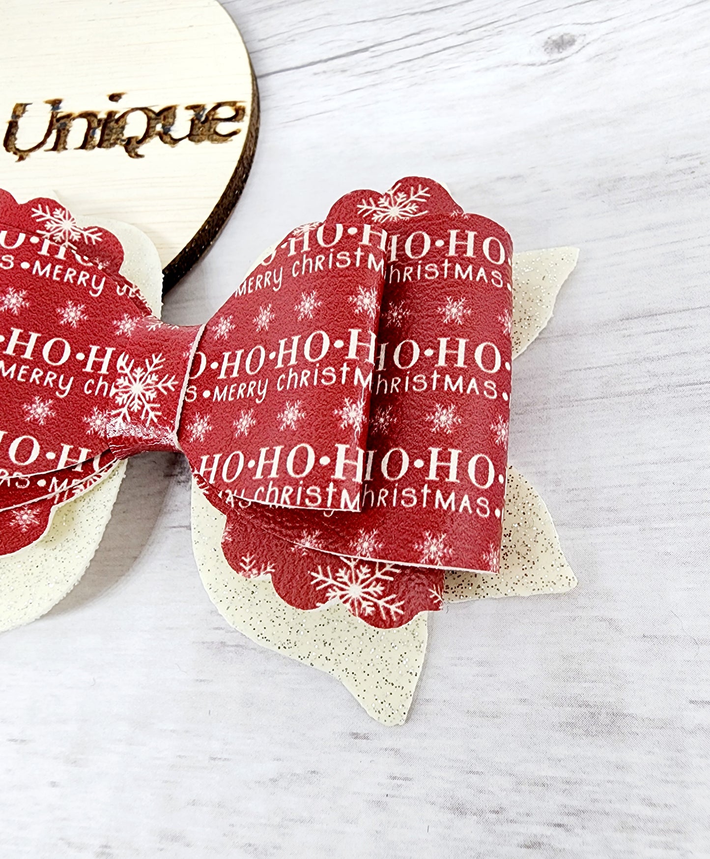 Ho Ho Ho Christmas bow