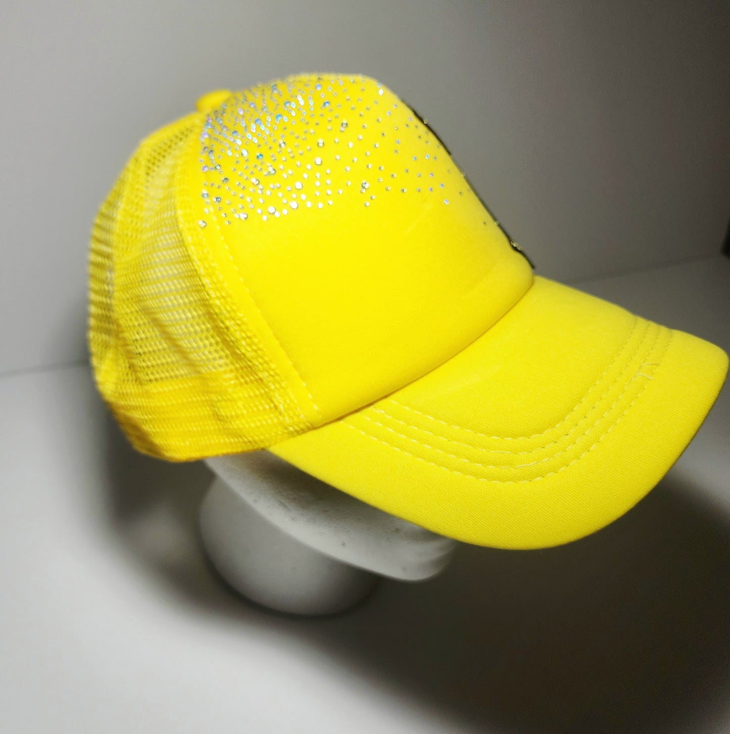 Cross Rhinestone Trucker Hat