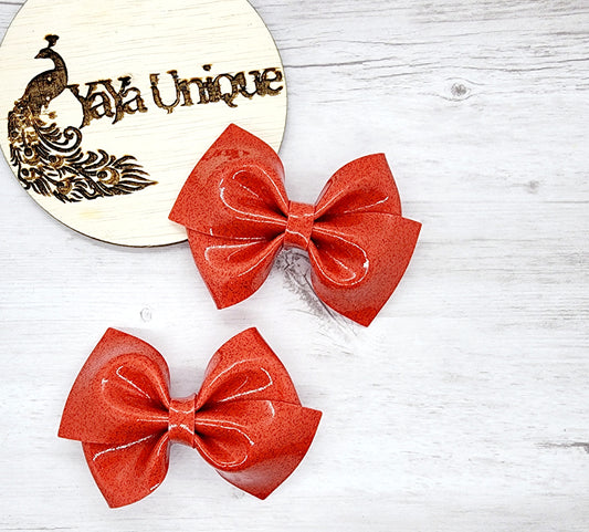 Shiny Glitter Pigtail Bows 5