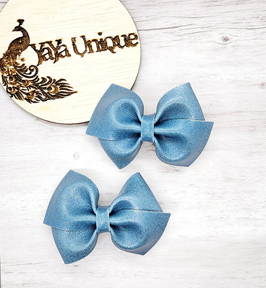 Shiny Glitter Pigtail Bows 2
