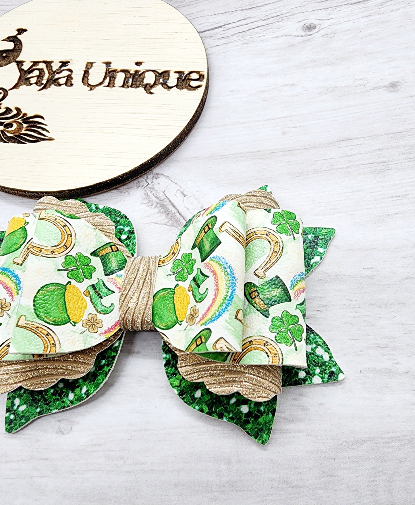 Pot of Gold St. Patrick's Day Hair Bow