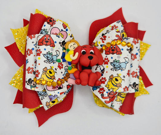 Red dog bow